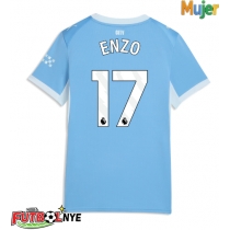 Camiseta Manchester City Enzo Fernandez #17 Primera Equipación para mujer 2026-27 manga corta